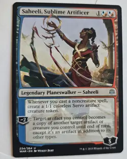 MTG Magic The Gathering Card Saheeli, Sublime ArtificerLegendary Planeswalk - Image 1