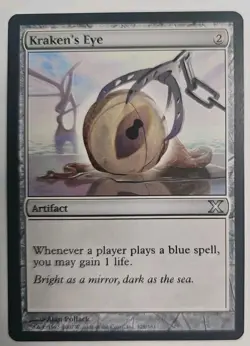 MTG Magic The Gathering Card Kraken's Eye Artifact X Tenth Edition - Image 1