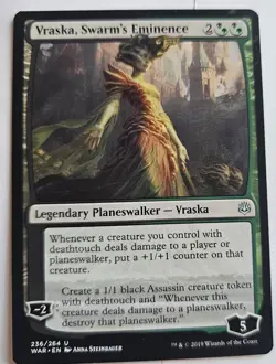 MTG Magic The Gathering Card Vraska, Swarm's Eminence Legendary Planeswalker - Image 1