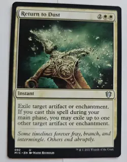 MTG Magic The Gathering Card Return to Dust Instant White MIC 2021 - Image 1