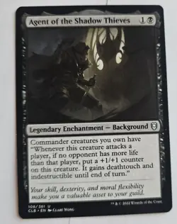 MTG Magic The Gathering Card Agent of the Shadow ThievesLegendary Enchantment - Image 1