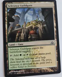MTG Magic The Gathering Card Selesnya GuildgateLand Gate Dragon's Maze 2013 - Image 1