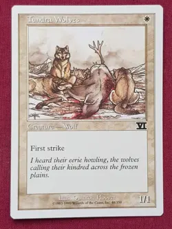Magic The Gathering 6TH EDITION TUNDRA WOLVES white card MTG SIXTH - Image 1
