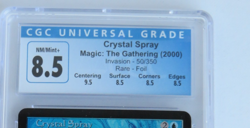 Foil Crystal Spray Invasion 50/350 CGC 8.5 MTG (2000) - Image 2