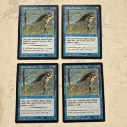 Magic the Gathering MTG Cloak Of Feathers Play Set Of 4 Cards - Image 1
