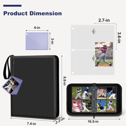 4 Pocket Trading Card Binder, 440/720 Pockets Compatible with MTG, TCG, Baseball - Image 5