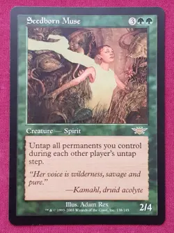 Magic The Gathering LEGIONS SEEDBORN MUSE green card MTG - Image 1