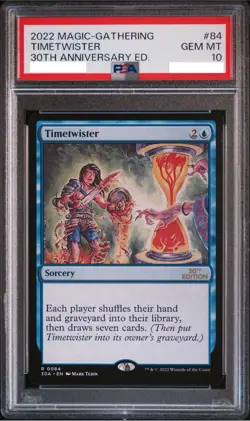 PSA10 MTG 30th Anniversary Timetwister Magic the Gathering GEM MINT - Image 1
