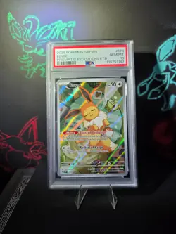 2025 POKEMON SVP EN-SV BLACK STAR PROMO #173 EEVEE PSA 10 - Image 1