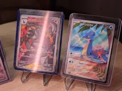 Pokemon Destined Rivals Lot Of 3 Illustration Rares Lapras Houndoom Rapidash NM - Image 3