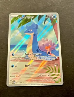 2025 POKEMON SCARLET VIOLET DESTINED RIVALS MISTY’S LAPRAS ILLUSTRATION RARE - Image 3
