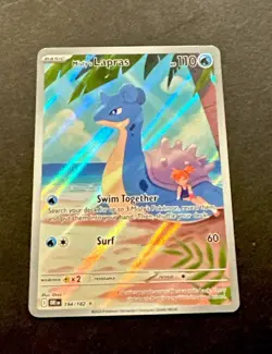 2025 POKEMON SCARLET VIOLET DESTINED RIVALS MISTY’S LAPRAS ILLUSTRATION RARE - Image 4