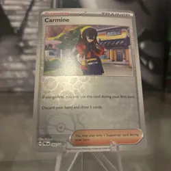 Carmine 103/131 Sv: Prismatic Evolutions Pokemon TCG Reverse Holo Mint✨ - Image 1