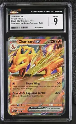 CGC 9 CHARIZARD EX 161 BLACK STAR PROMOS SUPER PREMIUM COLLECTION POKEMON MINT - Image 1