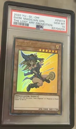 2020 Yugioh Dark Magician Girl - PSA 10 - The Lost Art Promotion - LART-EN019 - Image 1