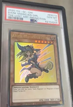 2020 Yugioh Dark Magician Girl - PSA 10 - The Lost Art Promotion - LART-EN019 - Image 3