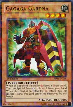 Yugioh! LP Gagaga Gardna - BP02-EN111 - Mosaic Rare - 1st Edition Lightly Played - Image 1