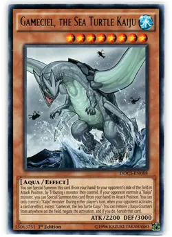 Yugioh! LP Gameciel, the Sea Turtle Kaiju - DOCS-EN088 - Rare - 1st Edition Ligh - Image 1