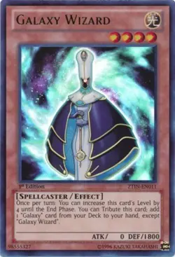 Yugioh! LP Galaxy Wizard - ZTIN-EN011 - Ultra Rare - 1st Edition Lightly Played, - Image 1