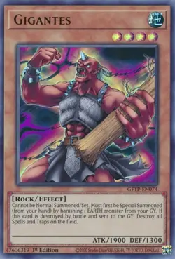 Yugioh! LP Gigantes - GFTP-EN074 - Ultra Rare - 1st Edition Lightly Played, Engl - Image 1
