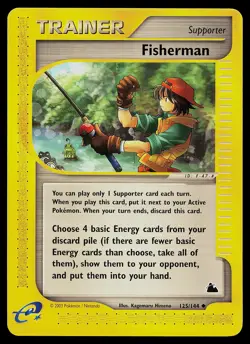 Pokemon Card - Fisherman Skyridge 125/144 Non-Holo - Image 1