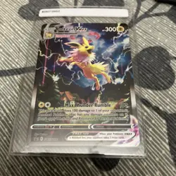 Jolteon VMAX SWSH184 Black Star Promo 2021 Alt Art Pokemon Card TCG - Image 1