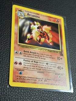 Arcanine 2000 Pokemon tcg card Black Star Promo League #6 LP ! - Image 4