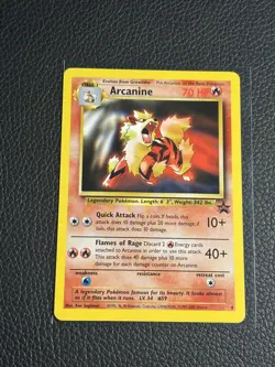 Arcanine 2000 Pokemon tcg card Black Star Promo League #6 LP ! - Image 5