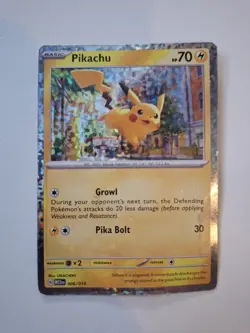 Pokemon TCG Pikachu Special Holo Card 006/015 McDonald's 2023 M23EN - Image 1