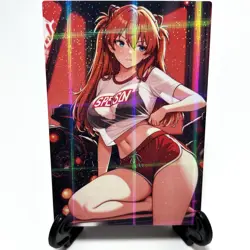 Neon Genesis Evangelion Asuka Langley Soryu Anime Waifu Lewd Goddess Story Card - Image 2