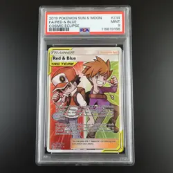 PSA 9 Red & Blue 234/236 Pokemon Cosmic Eclipse Graded Card - Image 1