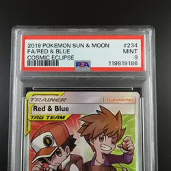 PSA 9 Red & Blue 234/236 Pokemon Cosmic Eclipse Graded Card - Image 2