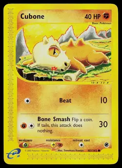 Pokemon Card - Cubone Expedition 103/165 Non-Holo - Image 1