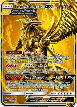 The Winged Dragon of Ra GX Metal POKEMON collectible Card Gift display! - Image 1