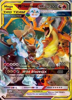 Charizard GX HP300 Metal POKEMONCollectible Game Card Gift Display! - Image 1