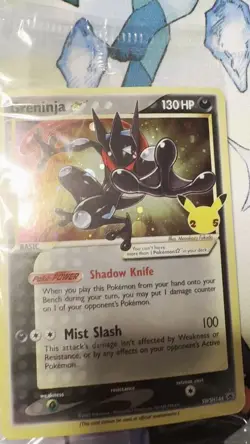 SEALED Greninja Gold Star SWSH144 25th Anniversary Celebrations Promo Card - Image 2
