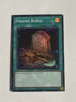Yugioh - Foolish Burial - RA02-EN049 - Super Rare NM Card English Official - Image 1