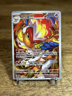 Infernape IR 173/167 Sv06: Twilight Masquerade Holo Pokemon Card NM - Image 1
