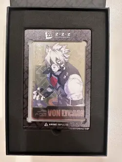 Anime Impulse x Zenless Zone Zero - Von Lycaon Metal Art Card (New) - Image 2