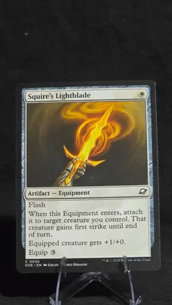 x1 Squire's Lightblade C MTG Edge of Eternities M/NM, English - Image 1