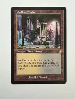MTG - Godless Shrine - Ravnica Remastered 401 Retro Frame Base - Image 1