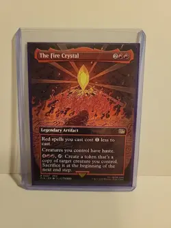 The Fire Crystal (Borderless) Final Fantasy Foil R 0337 MTG - Image 1