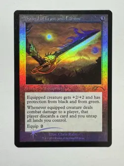 MTG - Sword of Feast and Famine - Judge Promo Foil - Image 1