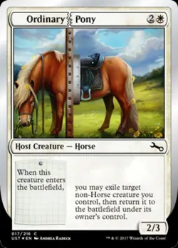 Ordinary Pony - Near Mint MTG Unstable - Image 1