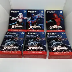 SDCC 2025 MagicGathering MTG Marvel Spider-Man Welcome Deck Set Of 6 - Image 1