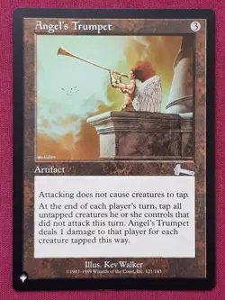 Magic The Gathering THE LIST - URZA'S LEGACY ANGEL'S TRUMPET artifact card MTG - Image 1