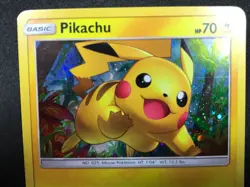 2017 Pokemon Sun & Moon - Black Star Promo Pikachu #SM76 Light Play Holo - Image 3