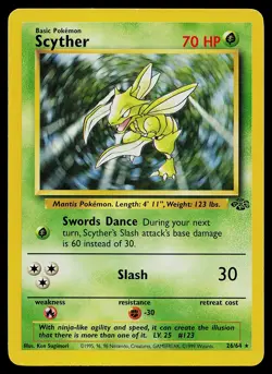 Pokemon Card - Scyther Jungle 26/64 Non-Holo - Image 1