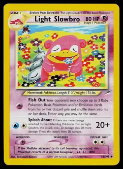Pokemon Card - Light Slowbro Neo Destiny 51/105 Non-Holo - Image 1