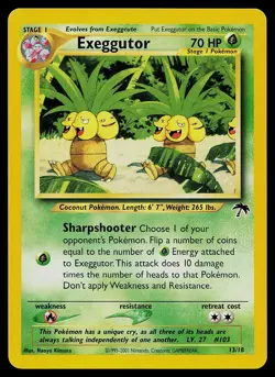 Pokemon Card - Exeggutor Southern Islands 13/18 Non-Holo - Image 1